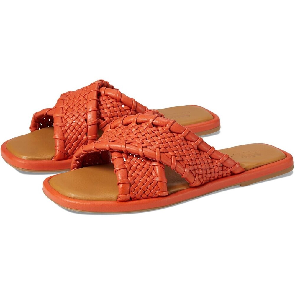 Spring Step Montauk Sandals Women's US 8.5 Mango Leather Open Toe Slide GAL1916